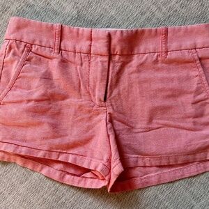 J Crew Factory 3-Inch Salmon Pink Chino Shorts - Size 0